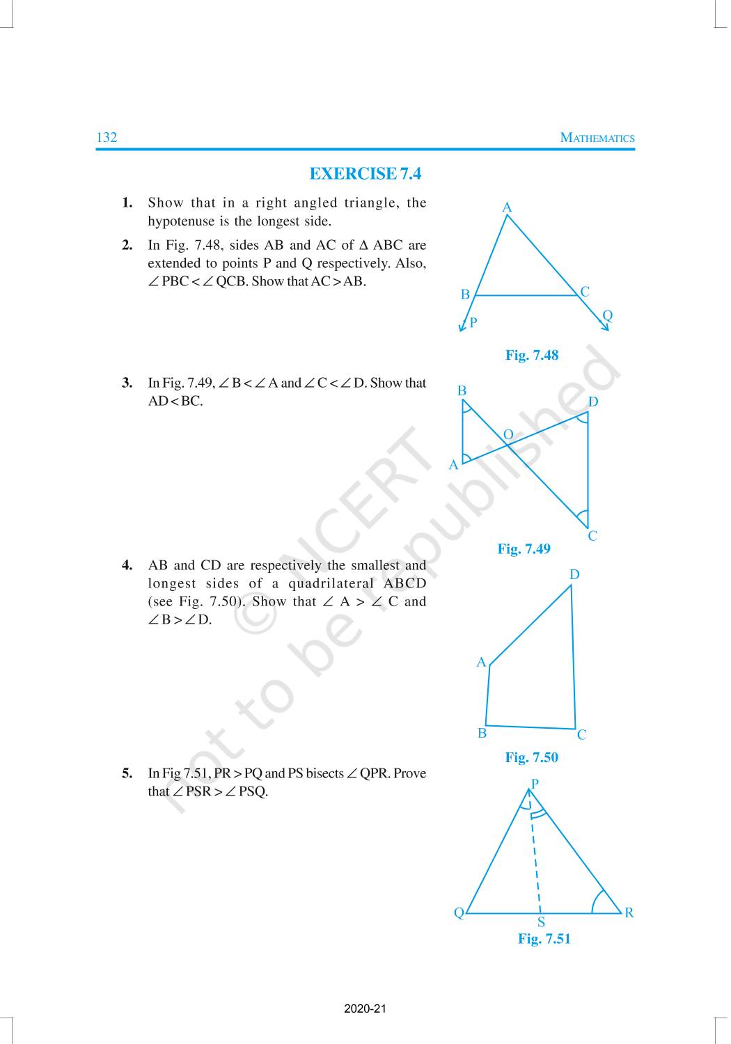 Triangles - NCERT Book Of Class 9 Mathematics